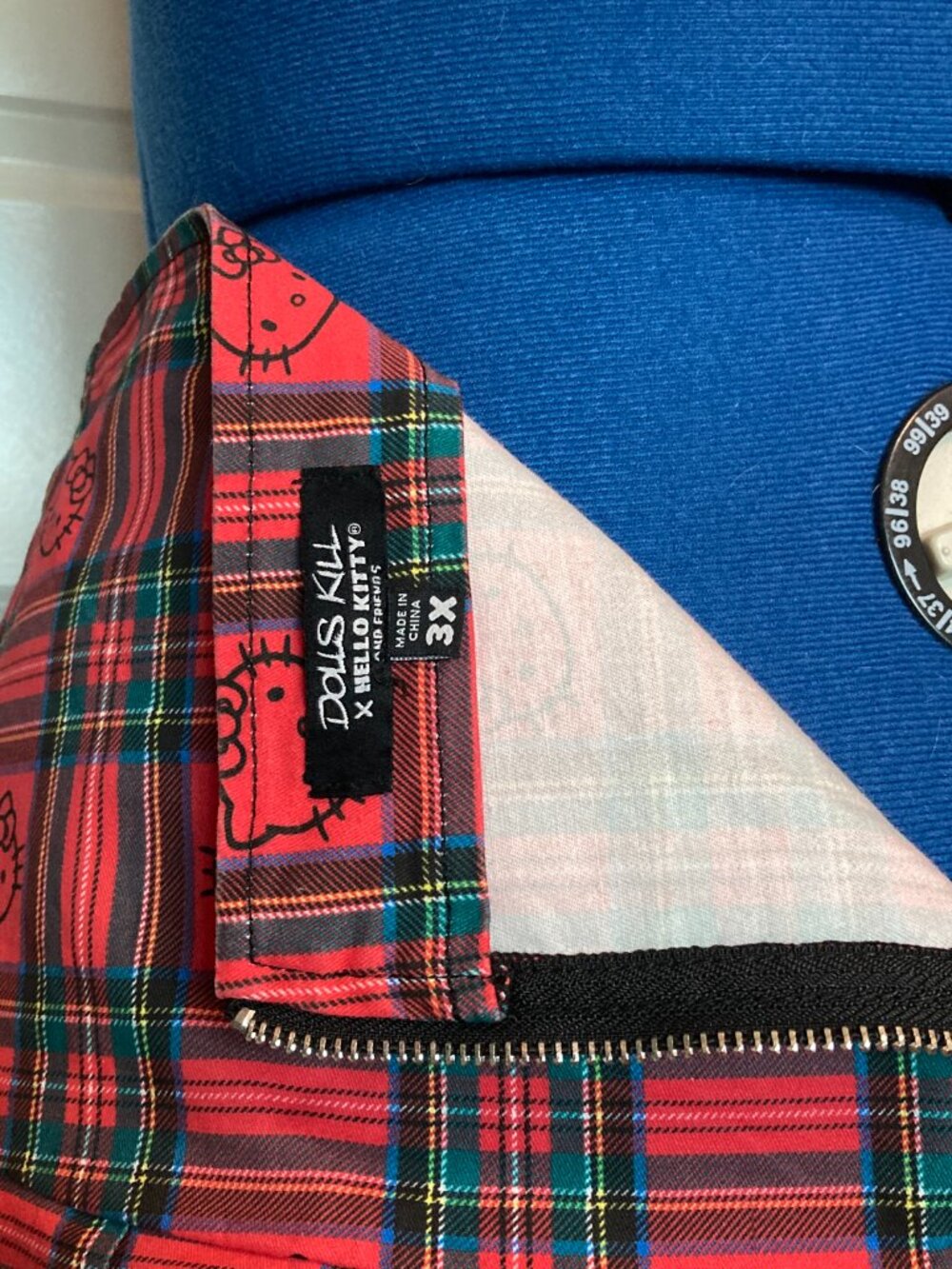 Dolls Kill x Hello Kitty Good for Each Other Plaid Mini Skirt - Picture 5 of 7